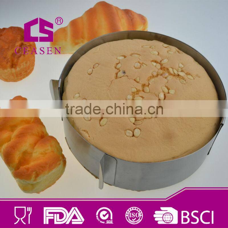 high level stainless steel with sanding ring shape cookie mould/cake mould
