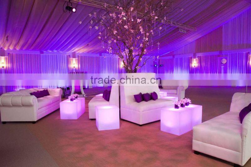 Pure white fabric sectional sofa set XYN430