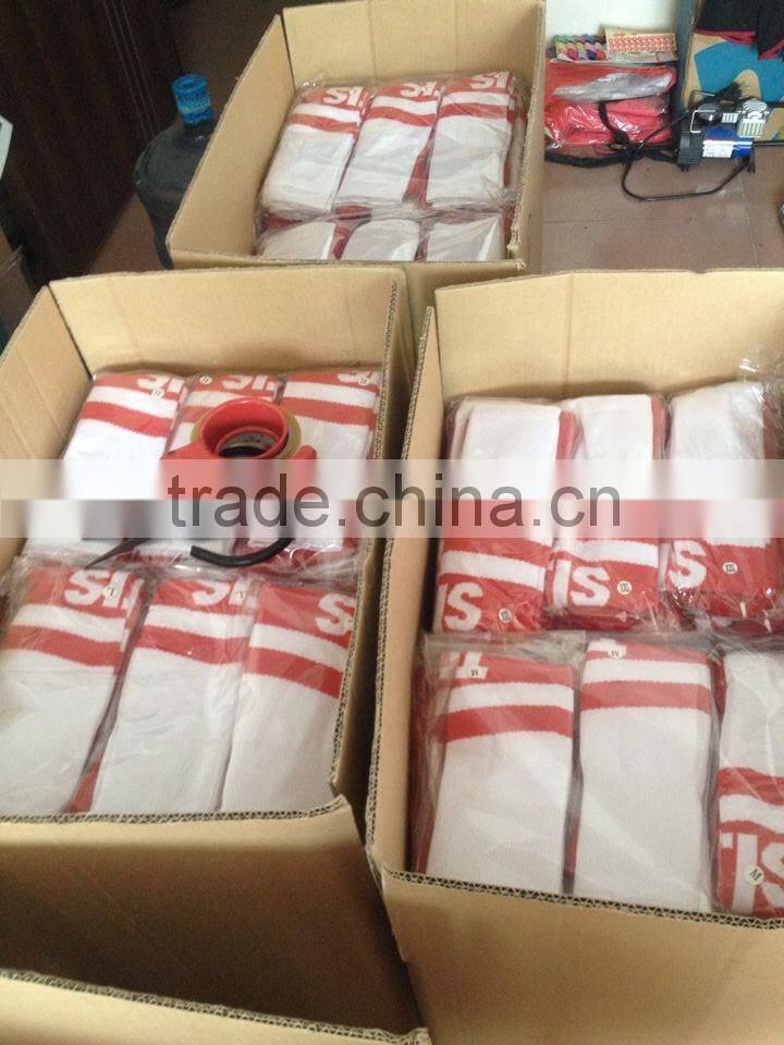 Cotton spandex cheap long thermal soccer socks kids