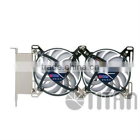 Overclocking universal gaming pc cpu fan pci slot 12V dc vga cooler