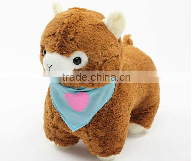 Custom wholesale handmade stuffed alpaca plush