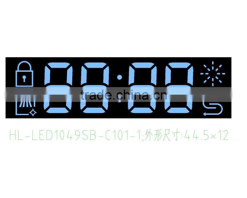 0.56 inch 7 segment led display 4 digit with ice blue color 7 segment led display 5 digits
