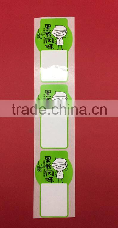 Factory directly custom high quality rectangle logo stickers