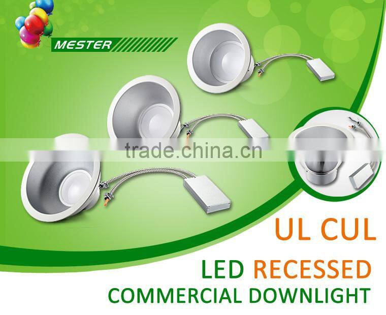 6" 8" 25w recessed downlight with ul cul listed 100-277v CRI80 5 years warranty