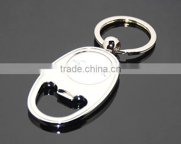 United States Custom Print Name Souvenir Ellipse Oval Metal Key Ring Beer Opener