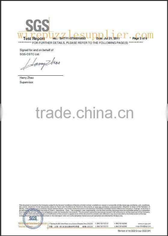 China Mind Games-China metal educational toys EN 71 Passed