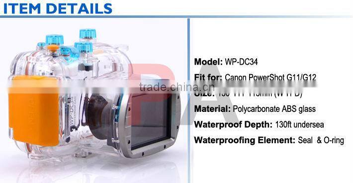 WP-DC34 Waterproof Case Dslr Underwater Housing Camera Case Diving Digital Camera Underwater Cover