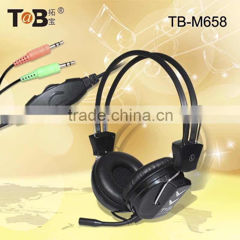 2014 new Strong bass Computer Laptop Studio Mp3 Mp4 headsets with mic and volume control