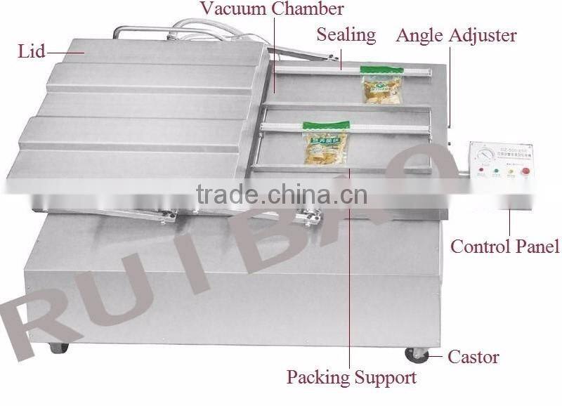 easy use semi automatic stand up french fries vacuum pack containers for sale