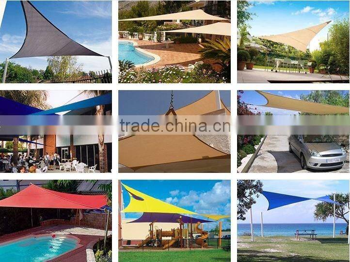 custom size and shape sun shade sail netting for greenhouse and pation garden with UV resistance