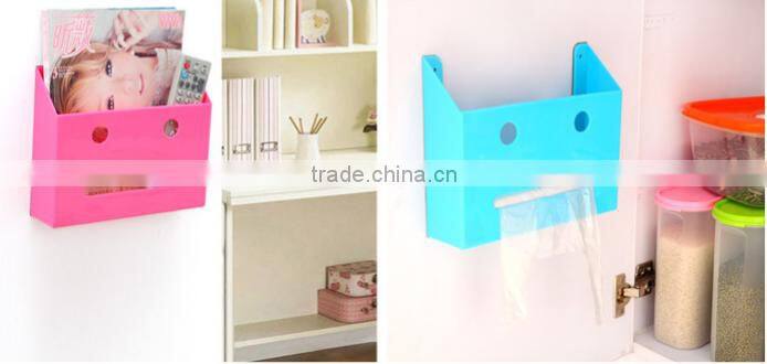 Q1099 wholesale wall box strongly adhesive bathroom racks kitchen bathroom storage box