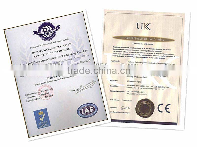 2013 Hottest Sale! Defeilang Real Factory HID xenon converse kit H9 super slim ballast high quality AC/DC 12V 24V 35W 55W