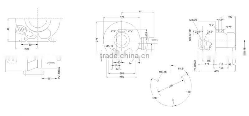 2RB520 H46 3KW Ring blower