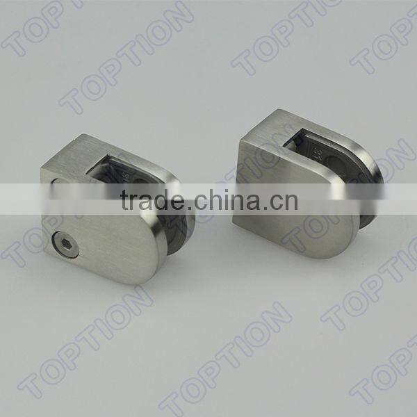 Flat Back Small D Stainless Steel Glass Clamp
