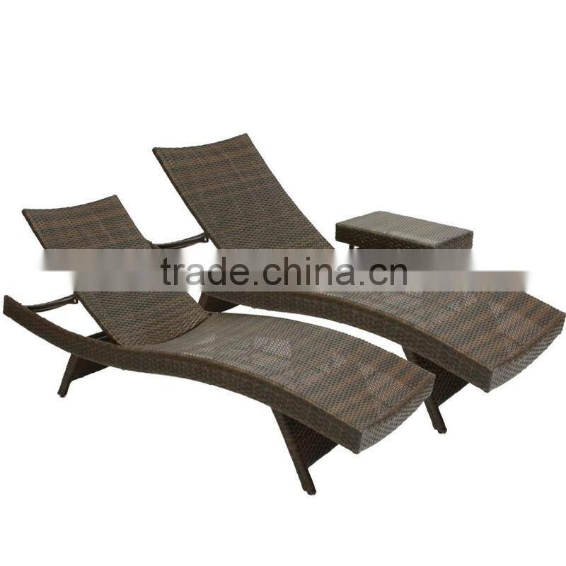 PE Rattan Wicker Outdoor Patio Pool Chaise Lounge Chair
