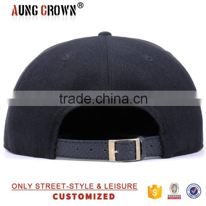 Fashion Custom 3d Embroidery Floral Bill Snapback Hat Wholesale