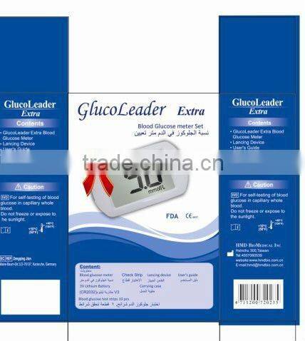 OEM order Large screen one key operation new blood glucose meter Extra