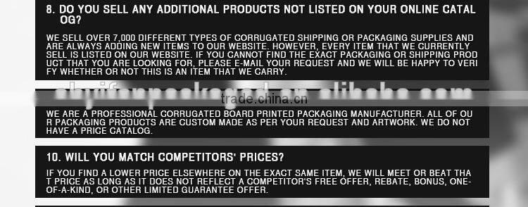 Corrugated Box Custom Design Luxury wine packaging bag in box