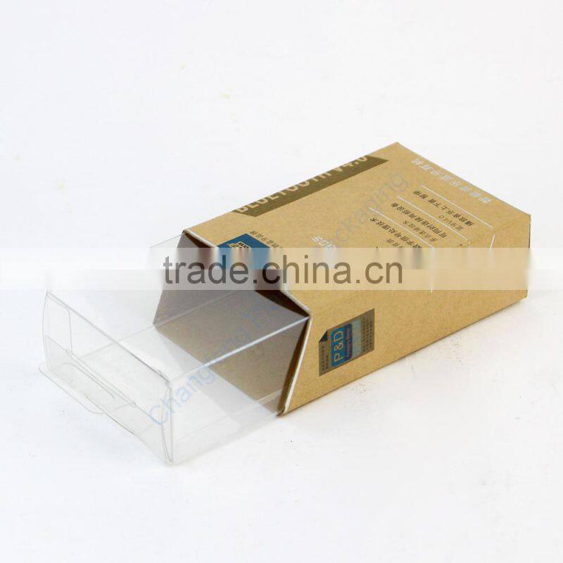 Fashionable Transparent Plastic Box for Earphone Packaging
