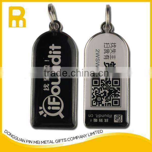 Hotel ID room number key chain with high quality metal printed customized logo