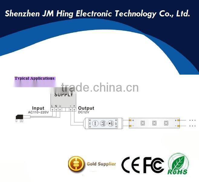 Mini 3 keys Single color LED controller