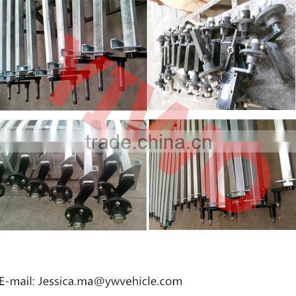 Heavy duty axle rubber torsion axle small trailer axle trailer stub axle