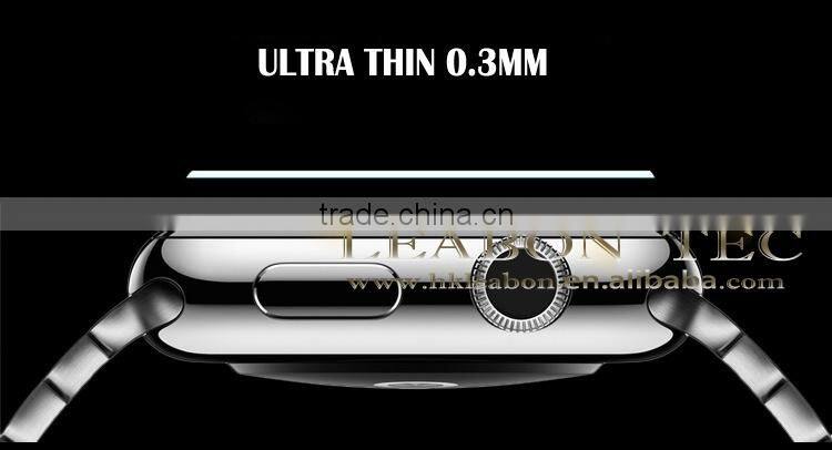 2015 Hot sale 0.25mm 2.5 Degree explosion-proof tempered glass screen protectors for Apple watch