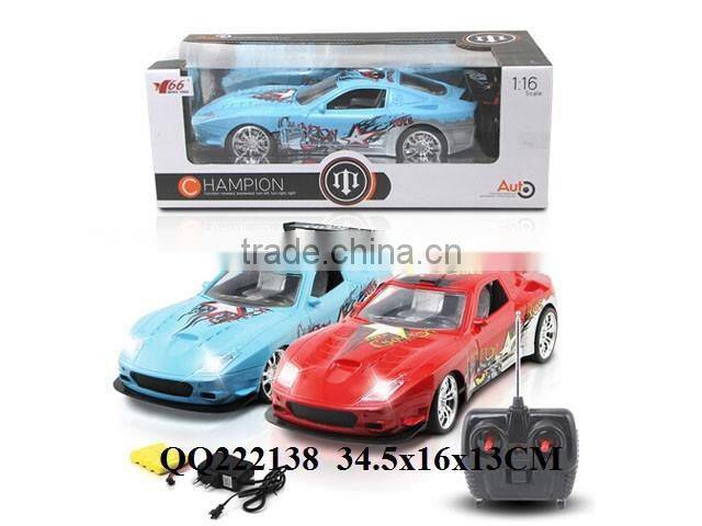 new product 1:16 4 function R/C car with head lamp toys rc car