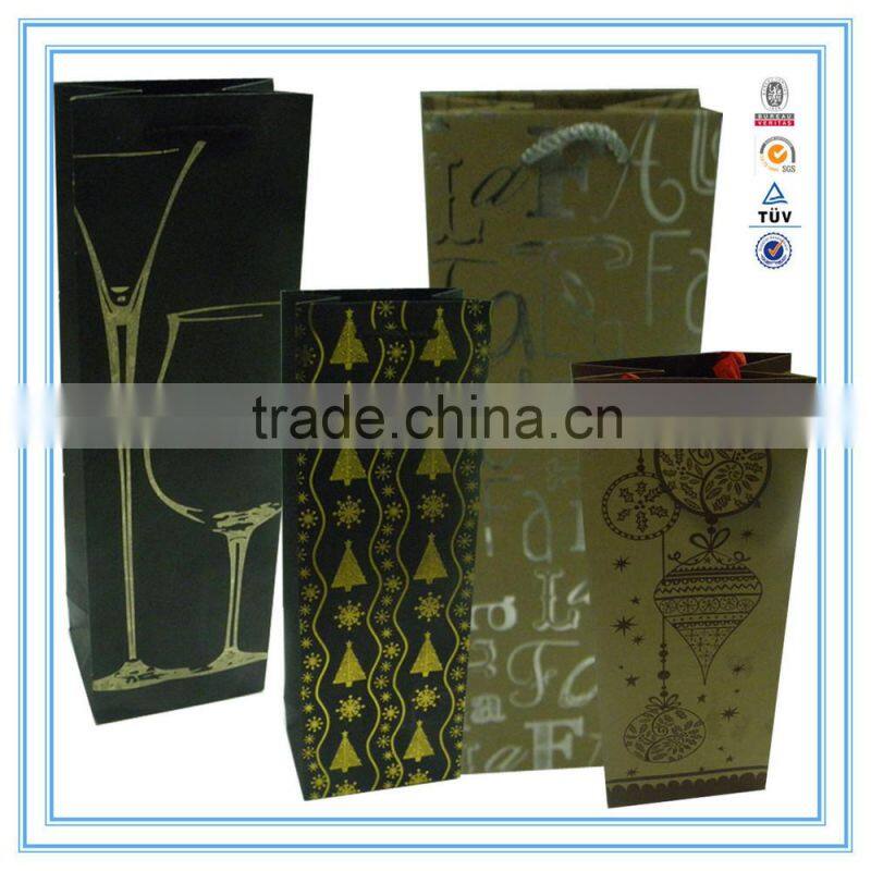 China manufacturer gift paper bag,wine paper bag