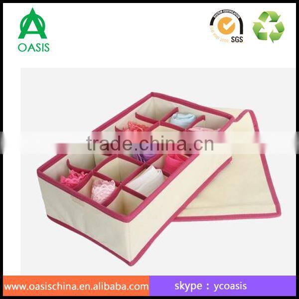 Foldable Non-Woven 15 Socks Underwear Storage/15 grid underwear socks storage organizer