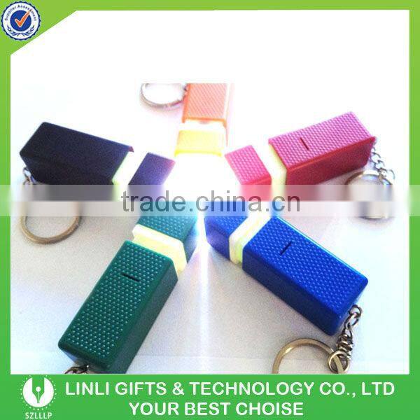 Customized Logo Plastic Led Flashlight Souvenir Keychain