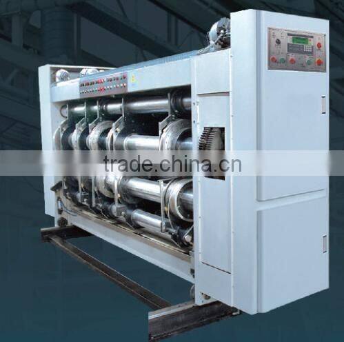 Carton box making machine Lead edge feeding high speed multi-color flexo printing slotting rotary die cutter