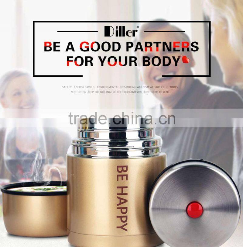 stainless steel vacuum hot food thermos container / thermos food jar / soup thermos