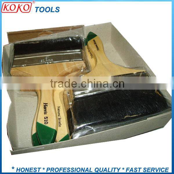 plastic handle plastic ferrule pure natural bristles BBQ brush