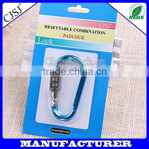 High qualiy factory supplier aluminum material digital lock climbing button carabiner