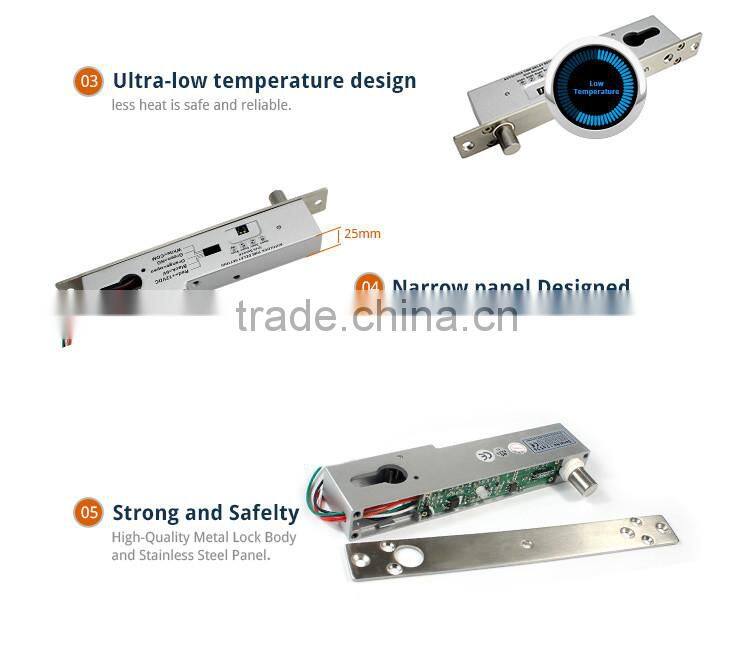 Special Design 12v or 24v electric Lock Simple Installation Electric Bolt Lock with emergency key