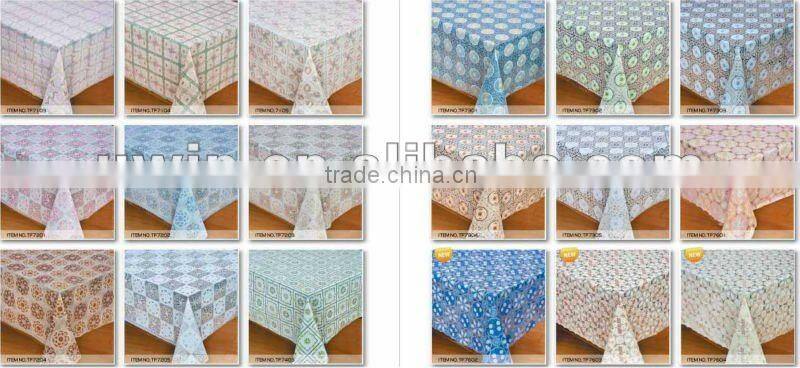 pvc quality plastic vintage table cloth wholesale lace tablecloths