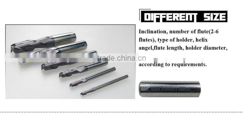 solid carbide double straight flute end mill for MDF