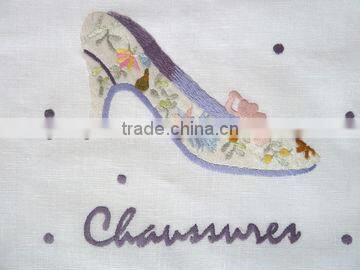 hand embroidery shoe bag