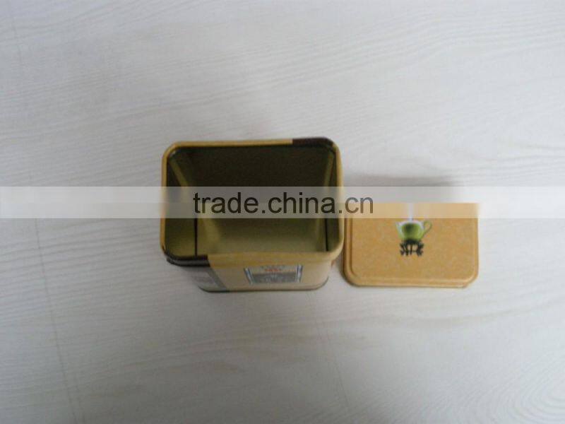 good quality metal tin can tea