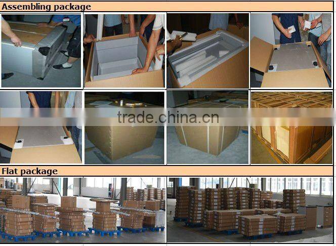 solid wood kitchen cabinet with arc shape design