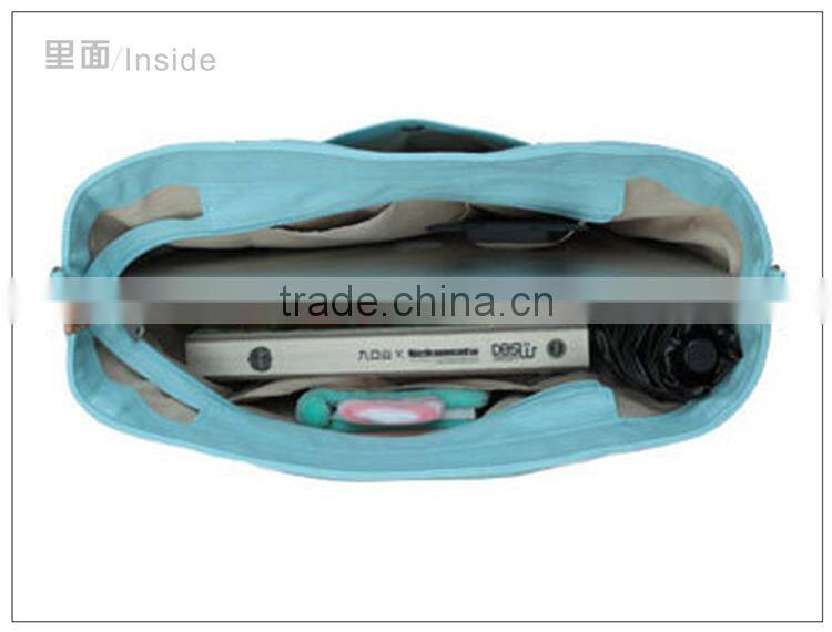 canvas wholesale tote bags;blue and white canvas;waxed canvas bag