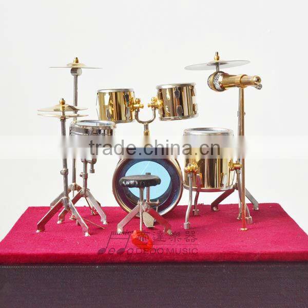 Goldplated Mini Drum,Mini Music Instruments