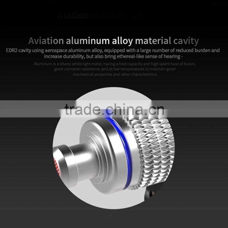 New KZ EDR2 Bass In Ear Earphone with Microphone Metal Clear Sound Music Wired Hifi Headset Enthusiast Special Use Earburd