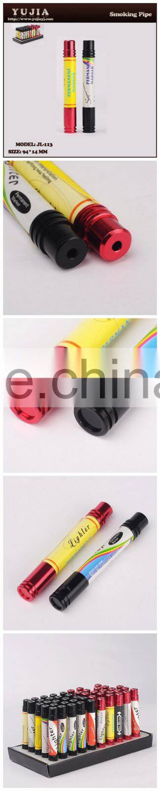 2015 YuJia hot sale good quality funny pen shape smoking pipe wholesale pipe JL-113