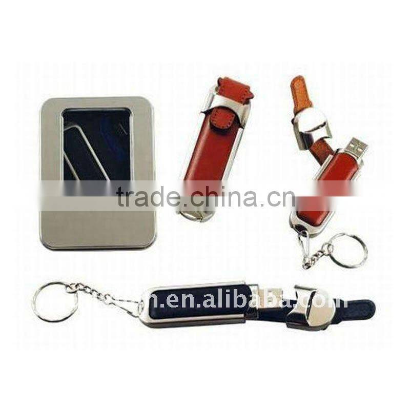 OEM hot sale leather usb key