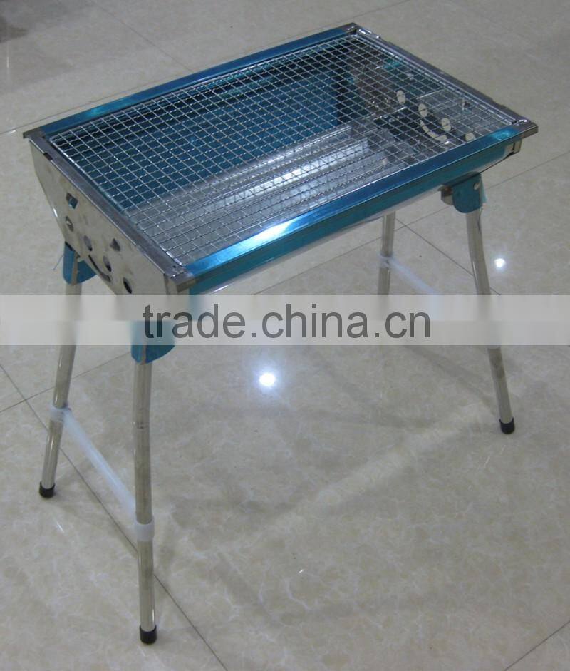 2015 New Arrival Outdoor Foldable Smokeless Charcoal BBQ Grill