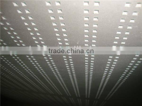acoustic plasterboard with round hole