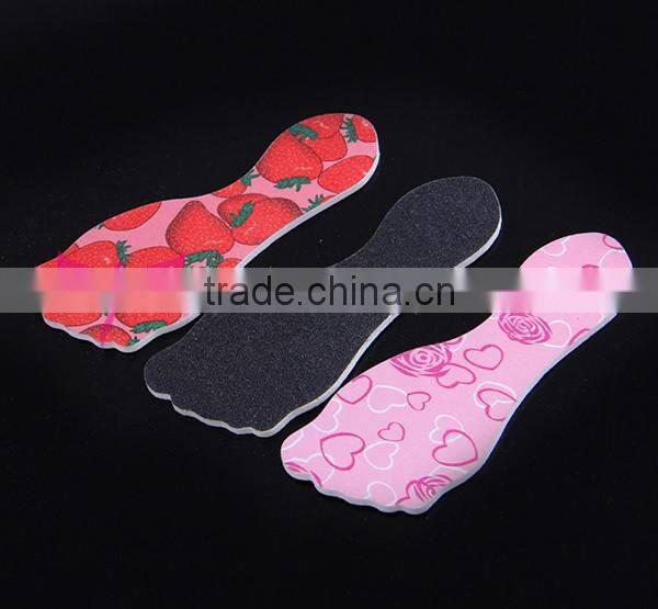 Foot shape nail file,cute design nail art foot design nail file