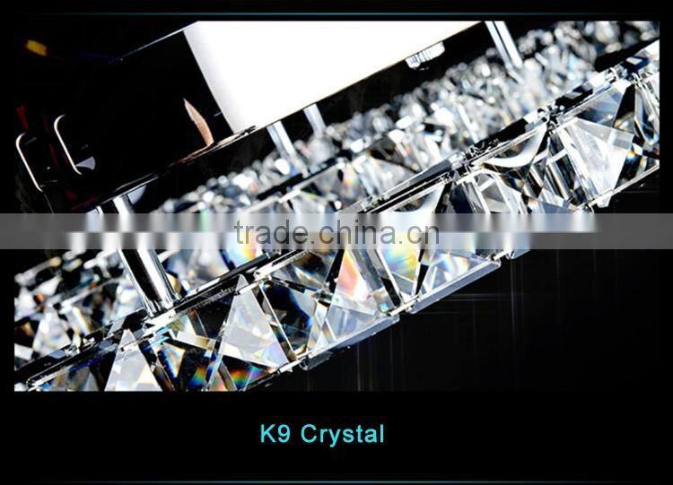 CE&RoHs Approved Round Modern Ceiling Lamp 220V K9 Crystal Chandelier